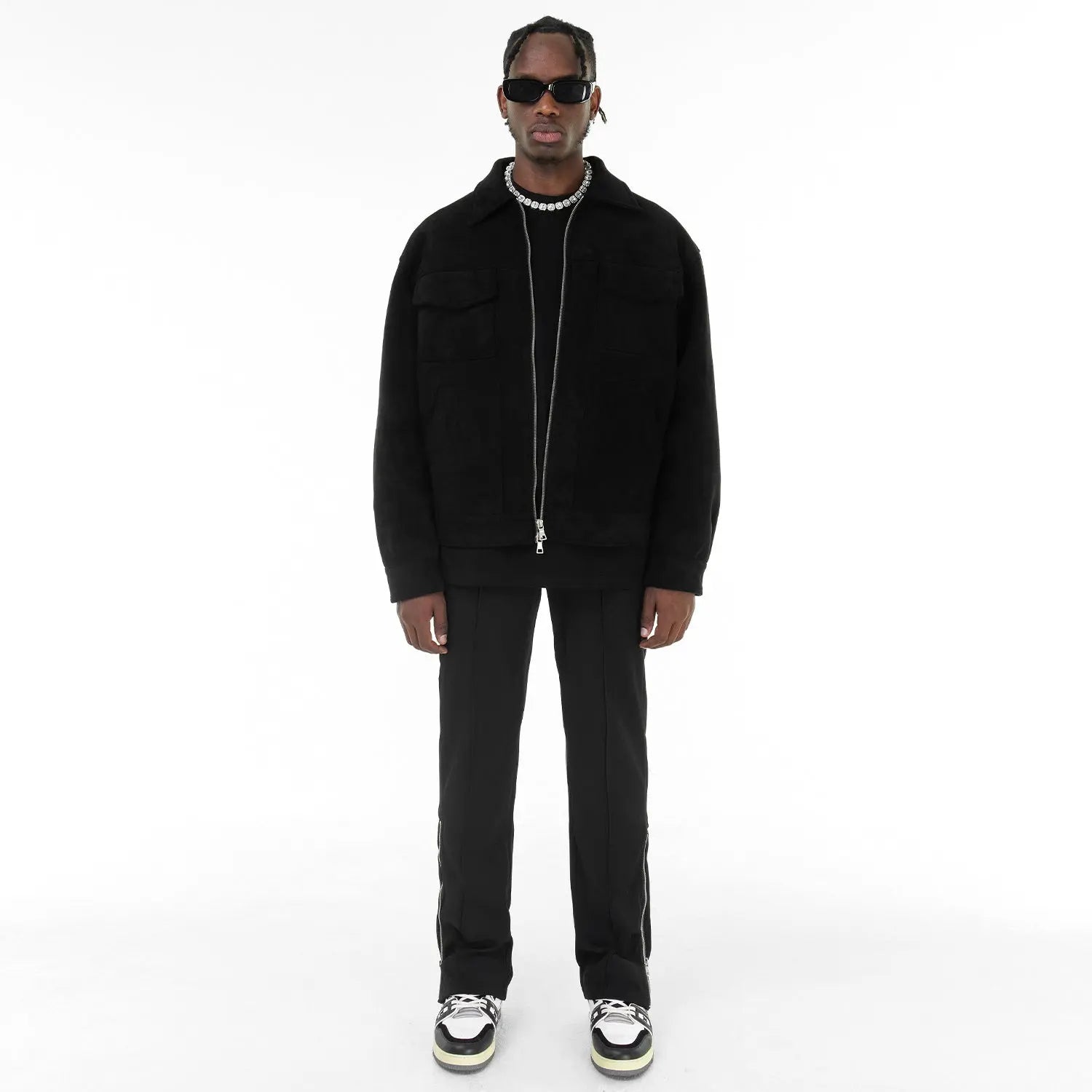 MUKHTAR - VELOUR JACKET Dripflare