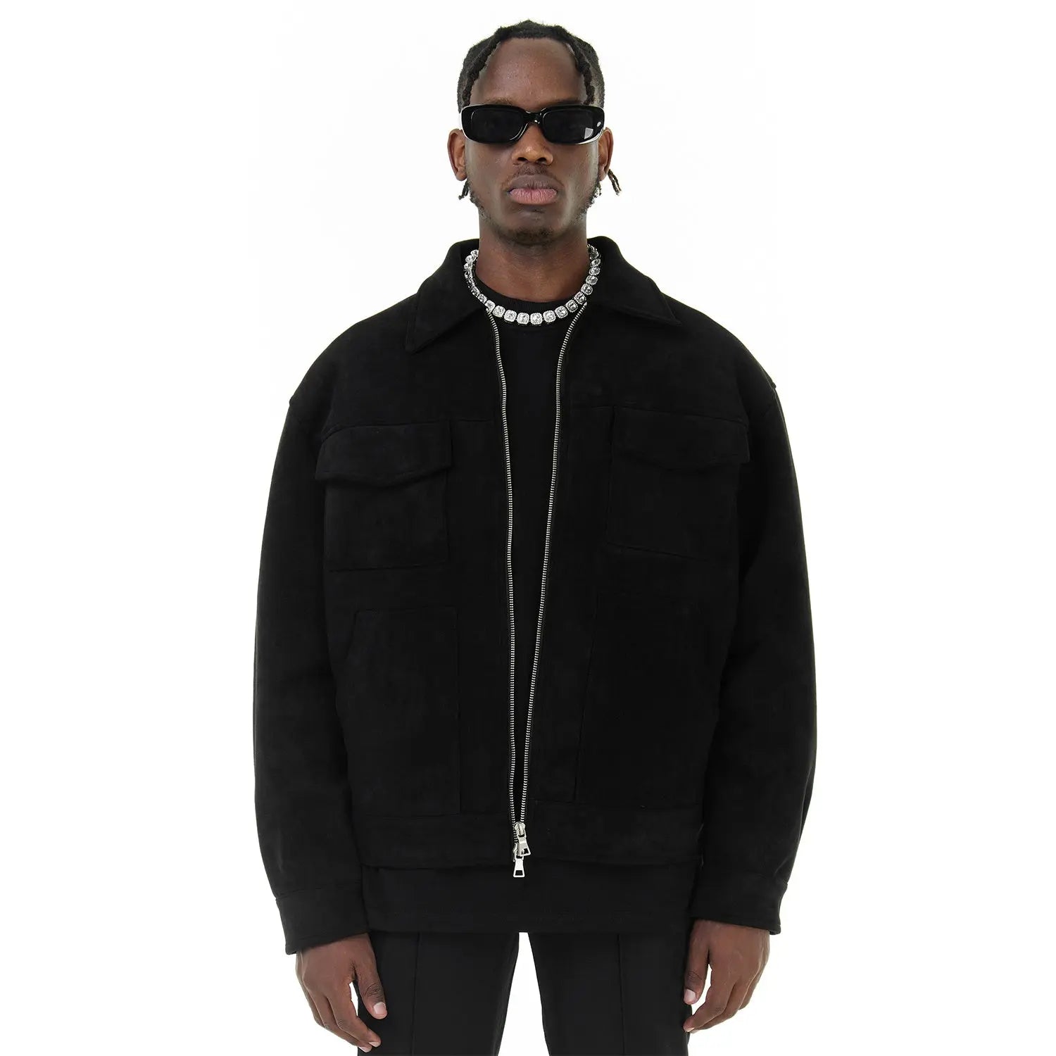 MUKHTAR - VELOUR JACKET Dripflare