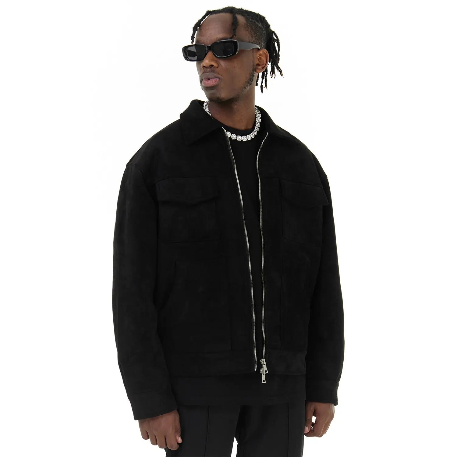 MUKHTAR - VELOUR JACKET Dripflare