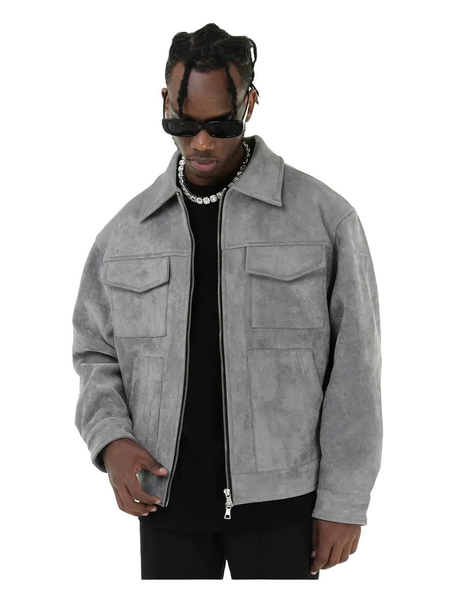 MUKHTAR - VELOUR JACKET Dripflare