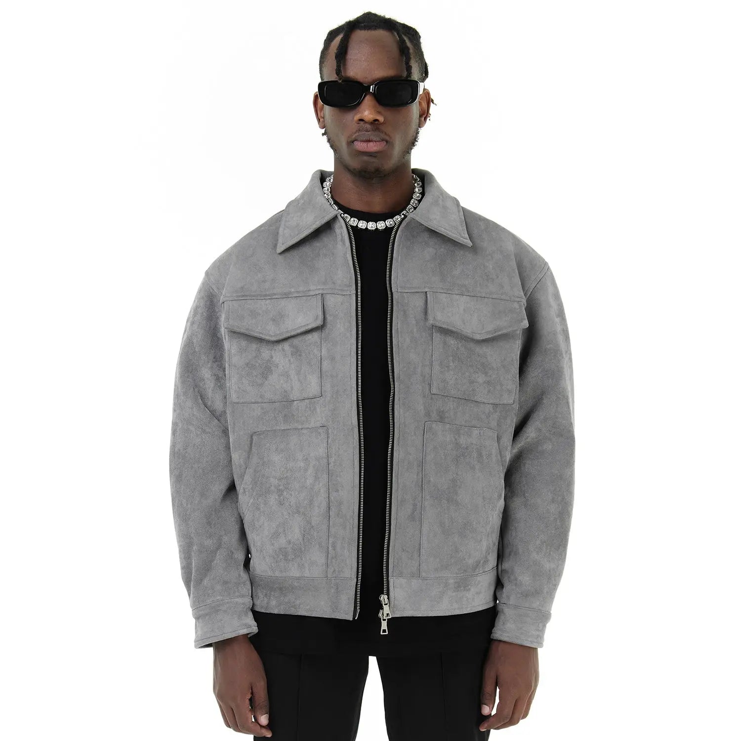 MUKHTAR - VELOUR JACKET Dripflare